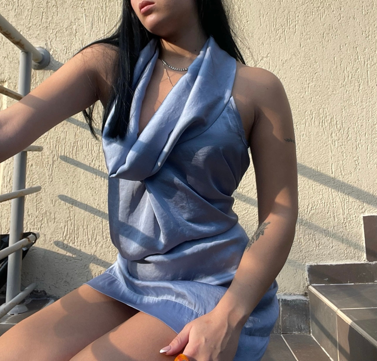 Mini Satin Dress