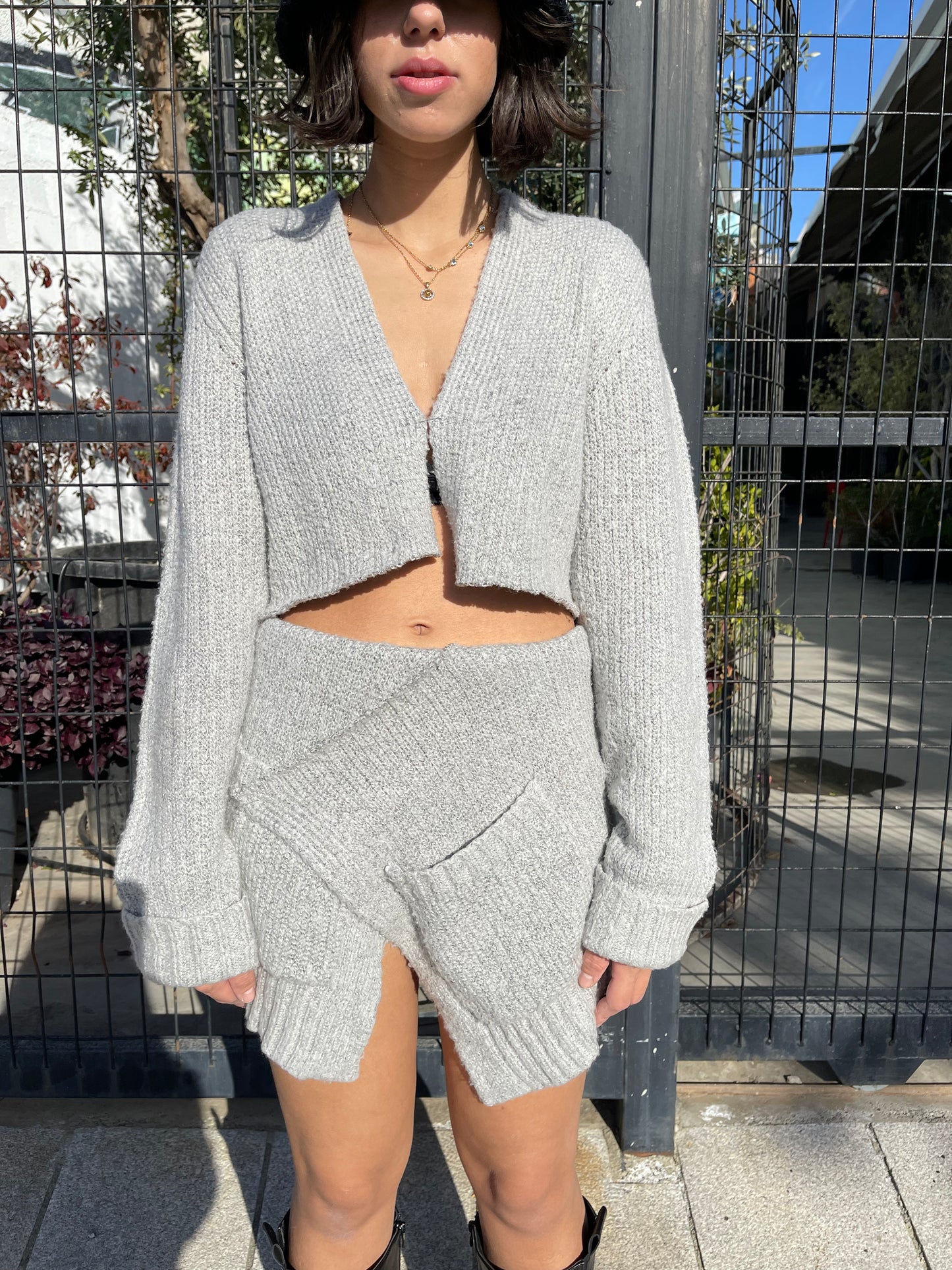 Grey Knitted Co-ord